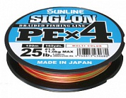Шнур Sunline Siglon PE x4 Multicolor 150m #1.5