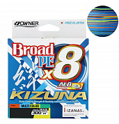 Шнур Owner Braid X8 Broad PE Multi Color X8 0,17мм #1.5