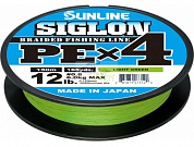 Шнур Sunline Siglon PE x4 Light Green 150m #0.5