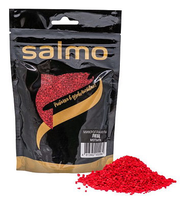 Добавка в прикормку Salmo Микрогранулы красные Лещ Мотыль 0,2кг