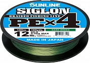 Шнур Sunline Siglon PE x4 Dark Green 150m #1.2