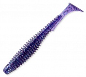 Приманка FishUp U-Shad 4" #060 Dark Violet/Peacock & Silver