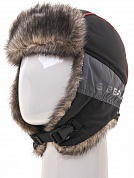 Шапка ушанка Huntsman Siberia цвет Серый/Чёрный размер 56-58 ткань Breathable мех Волк