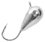 Мормышка Akara Капля с ушком d-4мм 0,99гр #Sil