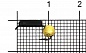 Мормышка Westman Арсенал Столбик d-2мм 0,5гр с шариком "Звёздная пыль"
