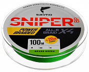 Шнур Salmo Sniper BP ALL R Braid X 4 120м Grass Green #1