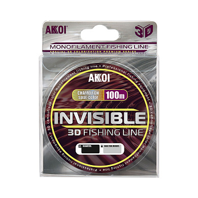 Леска Akkoi Invisible 3D Chameleon 100m 0.16mm