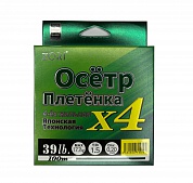 Шнур ZORI Осётр X4 100м 0,14мм Dark Green