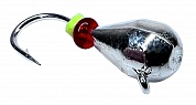 Мормышка DS Fishing Капля с ушком d-4мм 1гр #Серебро