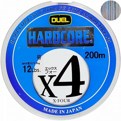 Шнур Yo-Zuri/Duel Hardcore X4 5color 200m #1.2