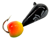 Мормышка Wormix WCP Капля чёрная d-4,5мм 1,1гр