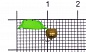 Мормышка Westman Арсенал Столбик зелёный d-2,5мм 0,8гр с латунным шариком