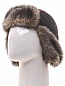Шапка ушанка Huntsman Siberia цвет Серый/Чёрный размер 56-58 ткань Breathable мех Волк