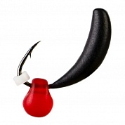 Мормышка Levsha NN Банан (Banana) d-2,4мм 0,39гр чёрный, Drops красный