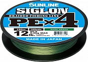 Шнур Sunline Siglon PE x4 Dark Green 150m #0.5