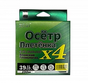 Шнур ZORI Осётр X4 100м 0,20мм Dark Green