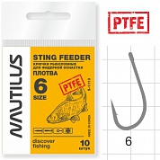 Крючок Nautilus Sting Feeder Roach (Плотва) PTFE S-1113 #6