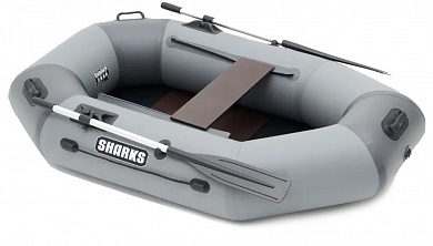 Надувная лодка ПВХ Sharks 220 цвет серый/тёмно-серый