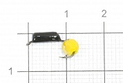 Мормышка Гвоздешарик 2мм #Многогранный жёлтый 