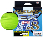 Шнур Owner Kizuna EX X8 Broad PE Super Chartreuse 150м 0,12мм #0.8