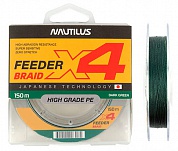Шнур Nautilus Braid x4 Feeder Dark Green 150м 0,16мм