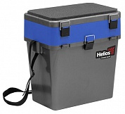 Ящик рыболовный зимний Helios FishBox 19л серый/синий