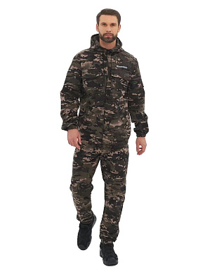 Костюм летний Huntsman Стрелок цвет Чёрный мультикам ткань Смесовая размер 44-46 рост 182-188