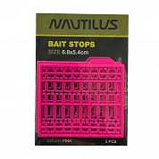 Стопор для бойлов Nautilus Bait Stops Pink (2 пластины) 
