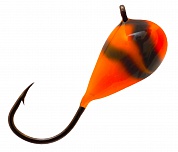 Мормышка LumiCom капля с ушком (обмазка-винт) 4мм #Orange