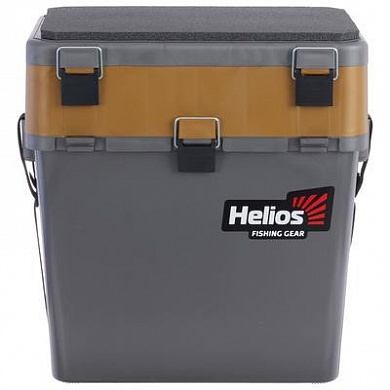 Ящик рыболовный зимний Helios FishBox 19л серый/золото