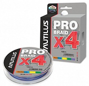 Шнур Nautilus Pro Braid x4 Multicolor 150м #0.4