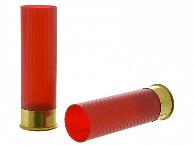 Пластиковая гильза AZOT без капсюля для снаряжения патронов 12 калибра (12/70) красная