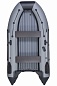 Надувная лодка ПВХ Адмирал 330 CF НДНД цвет Серо-чёрный