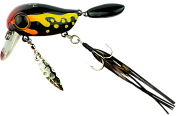 Воблер Jackall Micro Tappy #Makkuro Dokugaeru