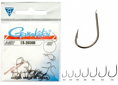 Gamakatsu hook Ls-2030B brown # 8