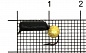 Мормышка WestMan Арсенал Столбик d-3мм 1гр с шариком "Звёздная пыль"