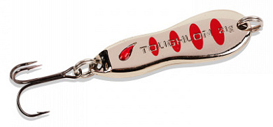 Блесна Toughlon Kastmaster PRO 18гр #Silver with Red Stripes