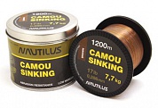 Леска Nautilus Camou Sinking Brown 0,405мм 1200м