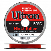 Леска Ultron Red Killer 30м 0,10мм