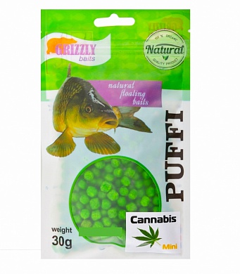 Насадка Grizzly Baits Puffi mini Cannabis (Конопля) 30гр